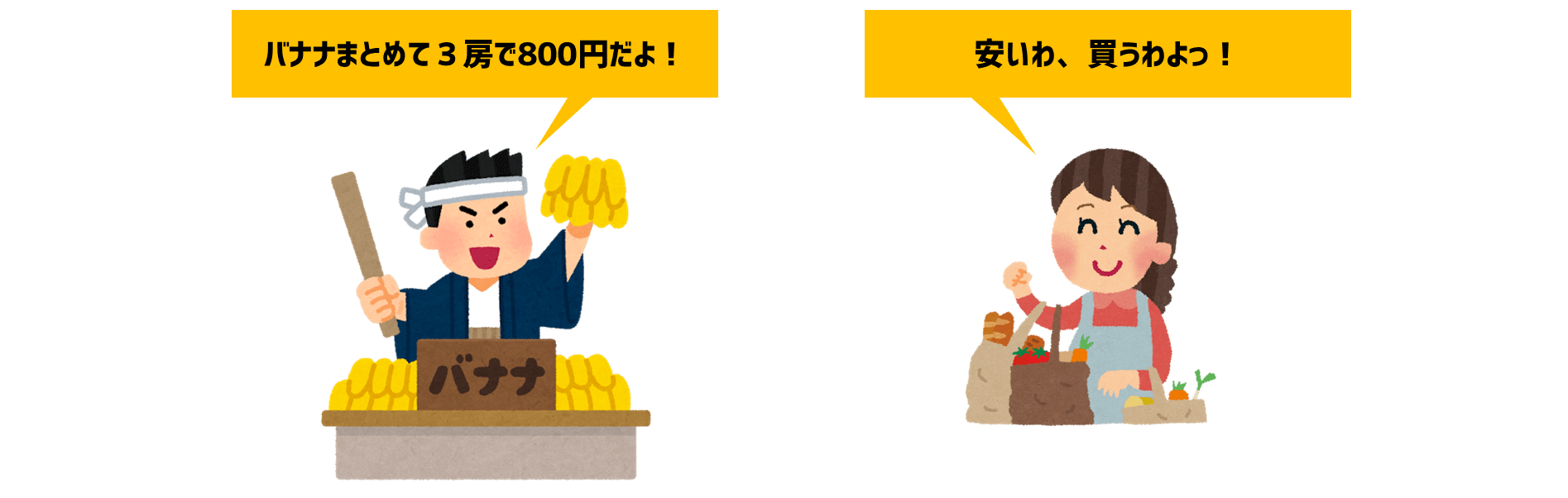 バナナ800円